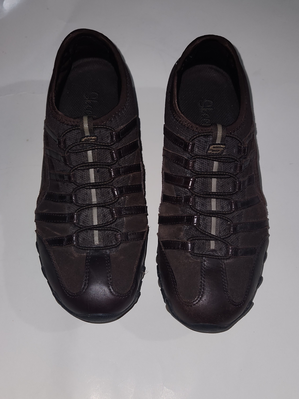 Skechers Women's Dark Brown Slip-On Comfort Sneakers